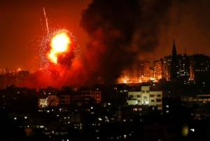 Wave of Israeli strikes hit Gaza after rocket barrage, toddler killed.jpg