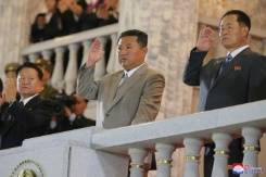 Machines not missiles on show at North Korea anniversary parade.jpg