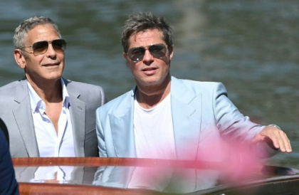 Superstars Clooney, Pitt spar and tease in lone 'Wolfs' buddy film.jpg