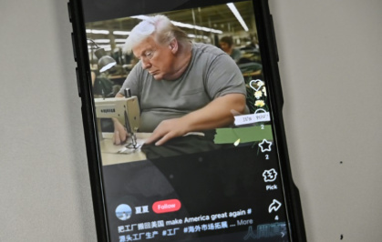 AI-generated videos putting Trump, US Vice President JD Vance -- who sparked outrage with comments referring to "Chinese peasants" -- and tech mogul Elon Musk on footwear and iPhone assembly lines quickly went viral