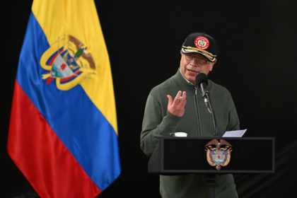 Gustavo Petro, Colombia's first leftist president, said he would sign a letter of intent to join China's Belt and Road Initiative - Raul ARBOLEDA (AFP)
