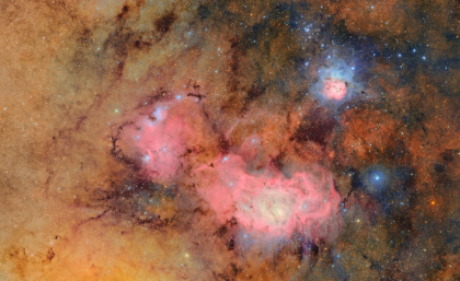 The Trifid Nebula and the Lagoon Nebula -- stellar nurseries within our Milky Way -- are seen in unprecedented detail - HANDOUT (AFP)
