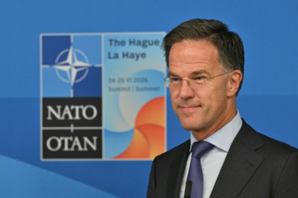 Rutte has been keen to keep Trump on board - NICOLAS TUCAT (AFP)