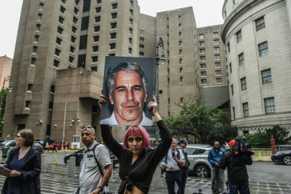 Jeffrey Epstein, a wealthy American financier, died in 2019 before he faced trial for sex offenses - STEPHANIE KEITH (AFP)