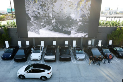 Electric vehicle maker Tesla reported a drop in profits for the second quarter of 2025, down 16 percent from the same period the previous year - Patrick T. Fallon (AFP)