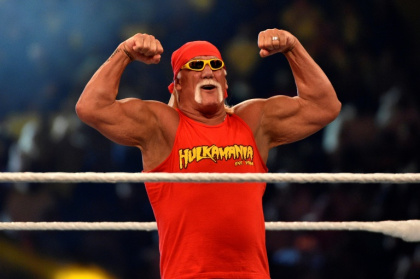 Wrestling legend Hulk Hogan was known for his all-American ring personality and blond handlebar mustache - Fayez Nureldine (AFP)