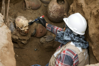 Lima, a city with over 10 million inhabitants, is home to more than500 archaeological sites - CONNIE FRANCE (AFP)