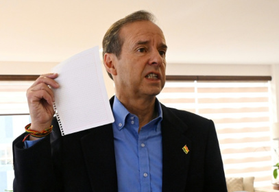 Bolivia's former president (2001-2002) and presidential candidate Jorge 'Tuto' Quiroga is bidding to become the country's first right-wing leader in 20 years - Aizar RALDES (AFP)