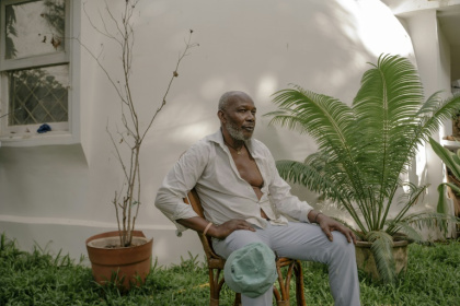 Sekouna Yansane thinks the bubble house adds character to his home - Carmen Abd Ali (AFP)