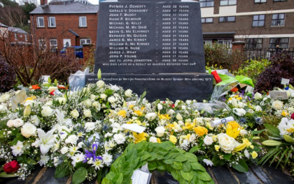 The Bloody Sunday memorial marks one of the bloodiest events of the Troubles - Paul FAITH (AFP)