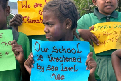 Small island states are especially vulnerable to rising sea levels, one impact of global warming - Hilaire Bule (AFP)