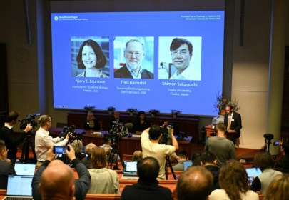 The Nobel Committee struggled to reach two of this year's medicine laureates -- one is thought to be hiking "off the grid" - Jonathan Nackstrand (AFP)