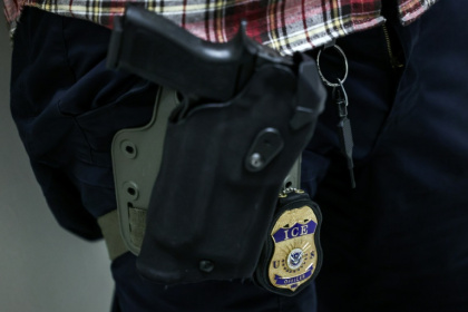 ICE -- the Immigration and Customs Enforcement Agency -- has been tasked with deporting an unprecedented number of unauthorized migrants - CHARLY TRIBALLEAU (AFP)