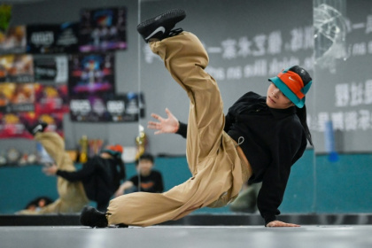 Royal, whose real name is Guo Pu, is part of a growing Chinese force in breakdancing - WANG Zhao (AFP)