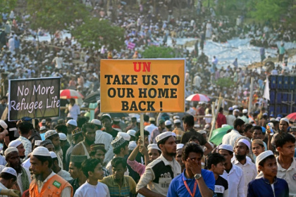 More than one million Rohingya Muslims have been forced from their homes - Munir UZ ZAMAN (AFP)