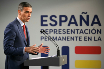 Spain's Prime Minister Pedro Sanchez has moved to ban social media for children under age 16, raising the ire of X owner Elon Musk - NICOLAS TUCAT (AFP)