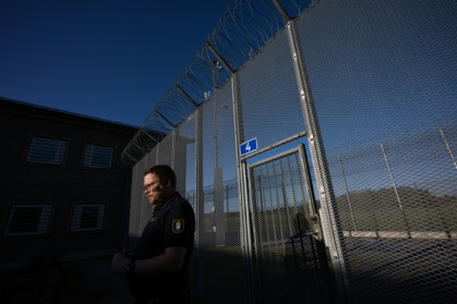 Rosersberg is one of eight prisons preparing to house young offenders starting July 1 - Jonathan NACKSTRAND (AFP)