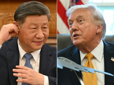 Trump and Xi are now due to meet in Beijing in May - ADEK BERRY, ANNABELLE GORDON (AFP)