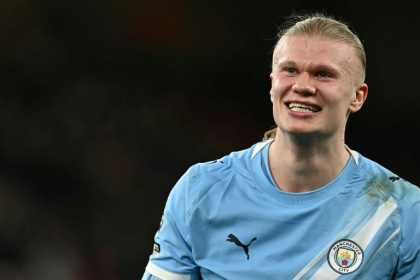 Manchester City striker Erling Haaland - Paul ELLIS (AFP)