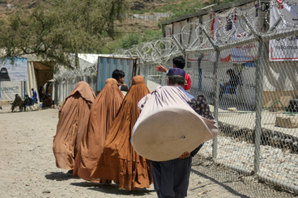 Most of the 6.1 million Afghan returnees who have arrived from Pakistan and Iran since September 2023 are listed as undocumented - Aimal ZAHIR (AFP)
