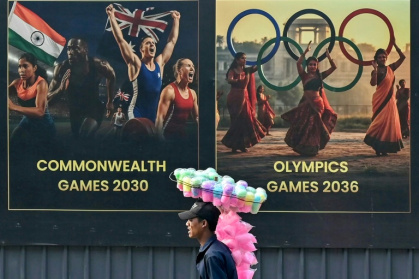 India is hoping Ahmedabad's Commonwealth Games leads to a bid for the 2034 Olympics - Shammi MEHRA (AFP)