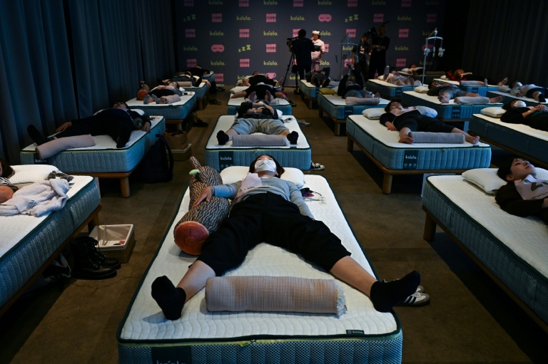 Ready, set, snooze: Sleep-deprived Japanese compete for best-rested