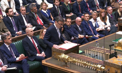 In this video grab taken from footage broadcast by the UK Parliamentary Recording Unit (PRU) via the Parliament TV website on October 12, 2026, Britain's Prime Minister Andy Burnham makes a statement in the House of Commons - - (AFP)